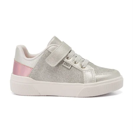 Tênis Infantil Feminino Sky Klin Com Glitter E Holográfico Em Fitas Aderentes E Elástico Tênis Infantil Feminino Sky Klin Com Glitter E Holográfico Em Fitas Aderentes E Elástico