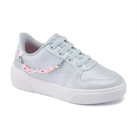 Tênis Infantil Feminino Com Miçangas Meninas Infantil Klin Sky