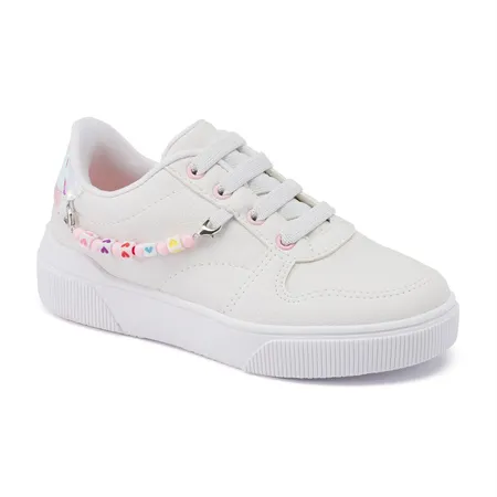 Tênis Infantil Feminino Com Miçangas Meninas Infantil Klin Sky