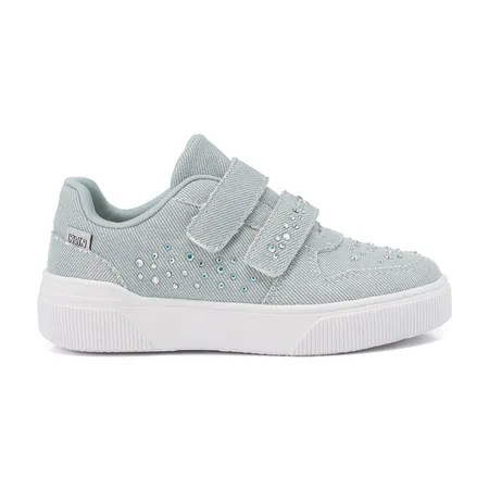 Tênis Feminino Klin Sky Jeans Fita Aderente Dupla Com Strass Tênis Feminino Klin Sky Jeans Fita Aderente Dupla Com Strass