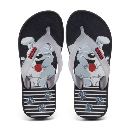 Chinelo Infantil Estampado Mascote Klin Acqua Kids