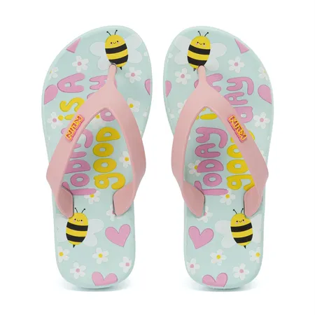 Chinelo De Dedo Infantil Klin Bicolor Acqua Kids