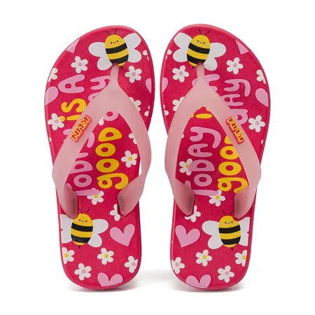 Chinelo De Dedo Infantil Klin Bicolor Acqua Kids