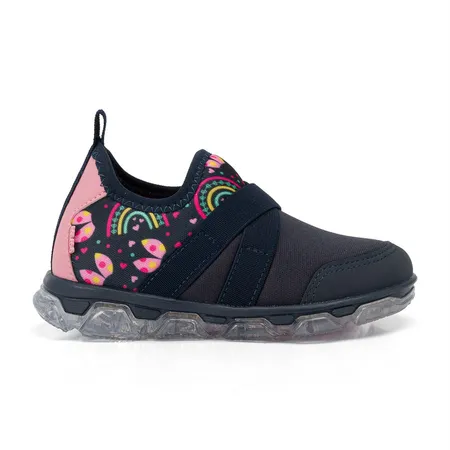 Tênis Infantil Menina Com Estampas Diversas Klin Color Light Tênis Infantil Menina Com Estampas Diversas Klin Color Light