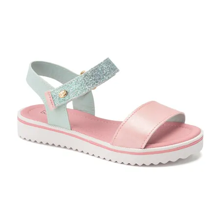 Sandália Infantil Klin Lola Fita Aderente Com Glitter