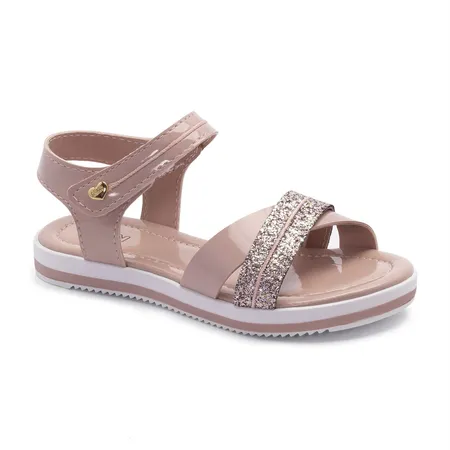 Sandália Infantil Feminina Com Glitter Klin Lolinha Mini