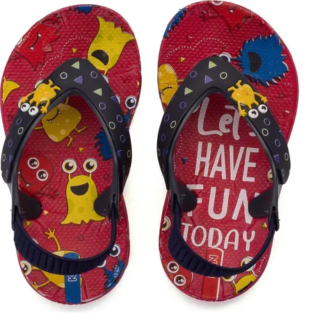 Chinelo Para Bebê Antiderrapante Infantil Klin Acqua Print