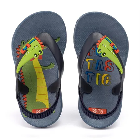 Chinelo Divertido Infantil Klin Acqua Print