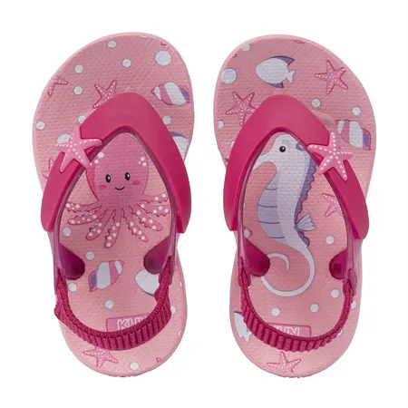 Chinelo Infantil Fundo Do Mar Klin Acqua Print