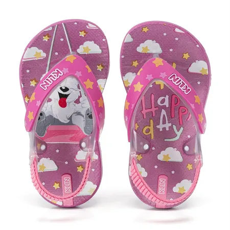 Chinelo Infantil Para Meninas Acqua Print Com Personagem
