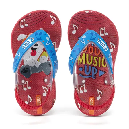 Chinelo Infantil Para Menino Acqua Print Com Personagem Klin