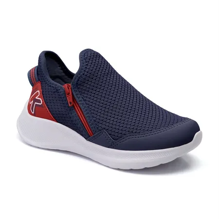 Tênis Infantil Esportivo Klin Freedom Kids Com Zíper Lateral
