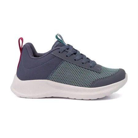 Tênis Casual Infantil Klin Freedom Kids Cinza Em Cadarço Tênis Casual Infantil Klin Freedom Kids Cinza Em Cadarço