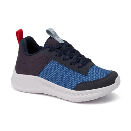 Tênis Casual Infantil Klin Freedom Kids Cinza Em Cadarço