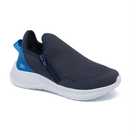 Tênis Infantil Casual Klin Calce Fácil Freedom Kids Zíper Lateral Básico