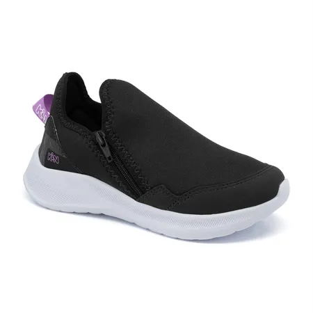 Tênis Infantil Casual Klin Calce Fácil Freedom Kids Zíper Lateral Básico