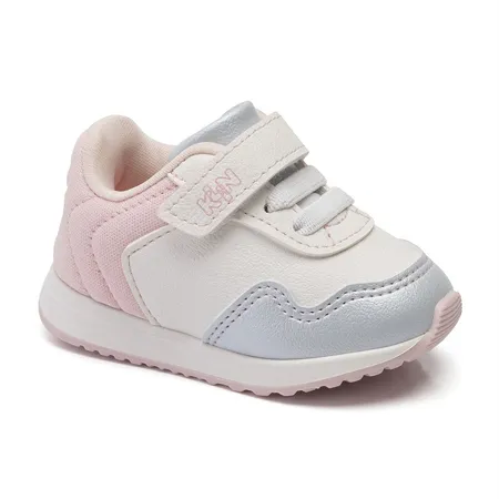 Tênis Infantil Klin Walk Baby Fashion Em Elástico E Fita Aderente