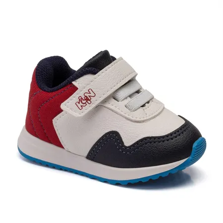 Tênis Infantil Klin Walk Baby Fashion Em Elástico E Fita Aderente