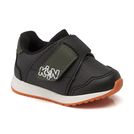 Tênis Para Bebê Casual Com Calce Fácil Klin Walk Baby Couro Sintético