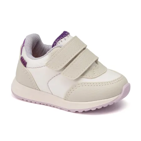 Tênis Para Bebê Casual Klin Walk Baby Com Calce Fácil Colorido