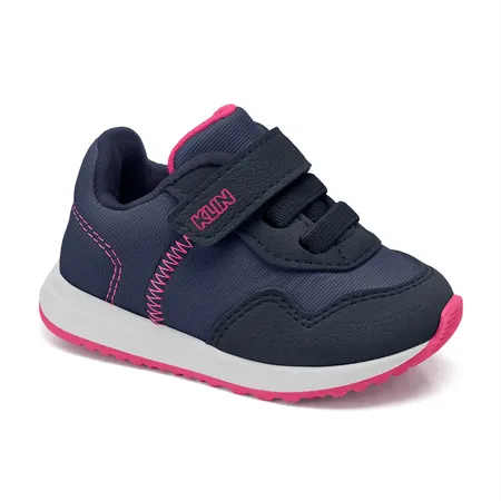 Tênis Infantil Klin Walk Baby Em Fita Aderente E Elástico