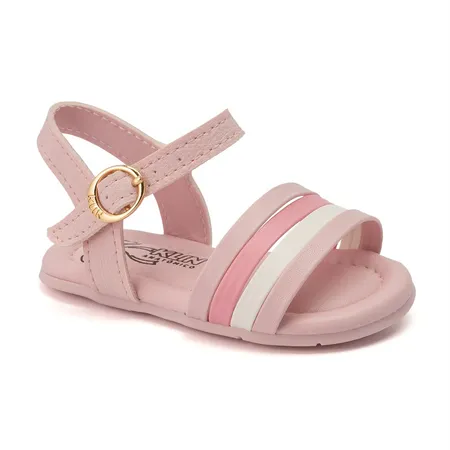 Sandália Infantil Klin Cup Cake Tiras Coloridas Em Fivela