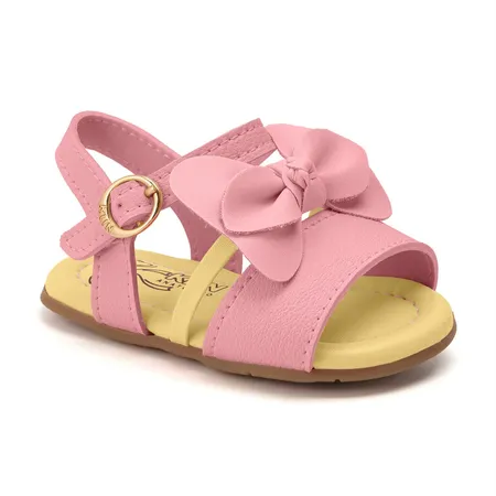 Sandália Para Bebê Menina Klin Cupcake Com Laço Lavanda