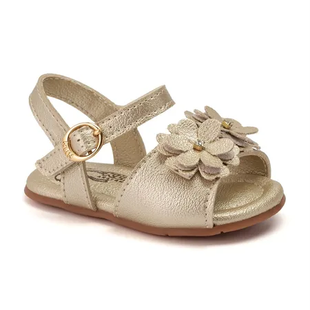 Sandália Infantil Klin Cup Cake Detalhe Com Florzinhas