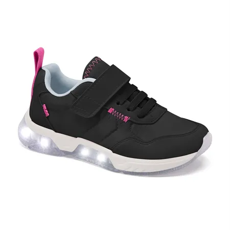 Tênis Infantil Klin Light Cores Vibrantes Em Fitas Aderentes E Elástico