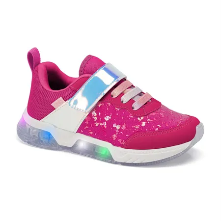 Tênis Infantil Menina Klin Light Com Detalhe Holográfico