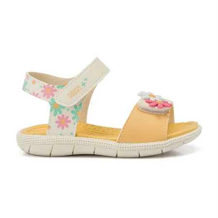 Sandália Papete Feminina Infantil Klin Tic Tac Mini Flores