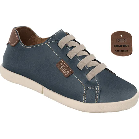 Tênis Infantil Klin Casual Conforto Azul Marinho