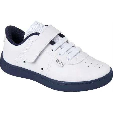 Tênis Infantil Klin Play Branco Com Azul Marinho