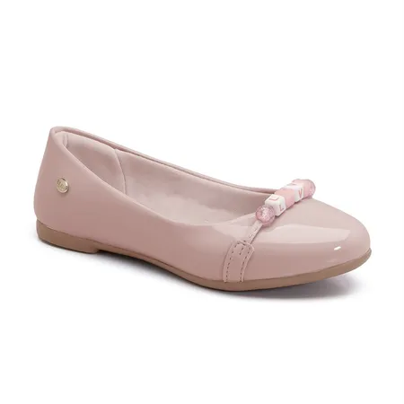 Sapatilha Infantil Love Rosinha Verniz