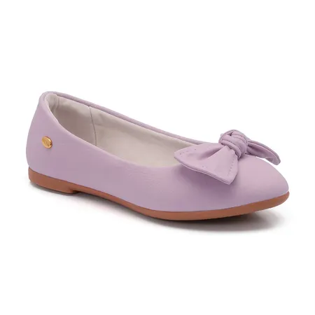 Sapatilha Infantil Laço Charme Lilás