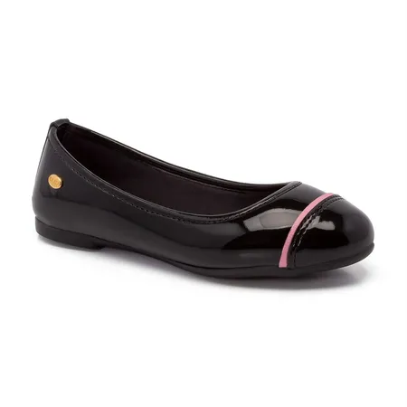Sapatilha Infantil Preta Com Detalhe Rosa - Conforto E Charme Para Os Pezinhos