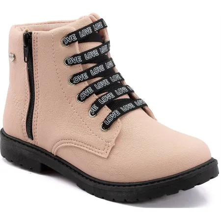 Bota Infantil Tattoo Klin Rock Kids Em Zíper E Cadarço