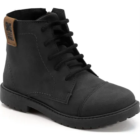 Bota Infantil Tattoo Klin Rock Kids Em Zíper E Cadarço