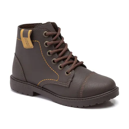 Bota Infantil Tattoo Klin Rock Kids Em Zíper E Cadarço