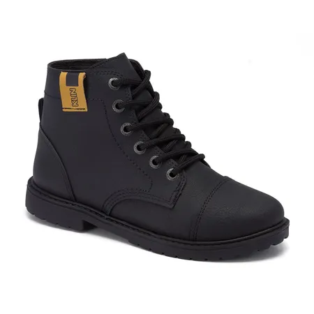 Bota Infantil Tattoo Klin Rock Kids Em Zíper E Cadarço