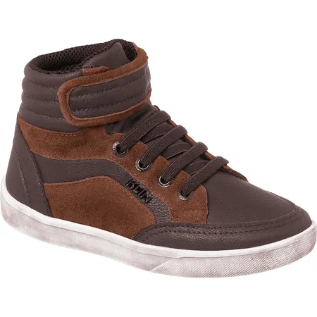 Tênis Infantil Klin Adventure Cano Alto Marrom