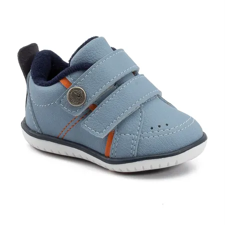 Tênis Bebê Fofura Azul Com Velcro Tênis Bebê Fofura Azul Com Velcro