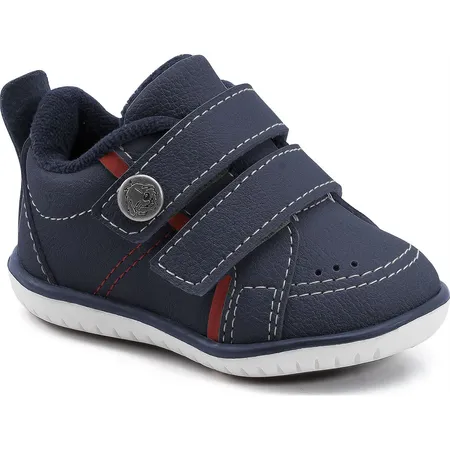 Tênis Infantil Fofinho Navy Com Velcro Para Aventuras