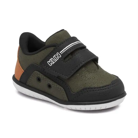 Tênis Infantil Klin Adventure Verde Militar Com Velcro