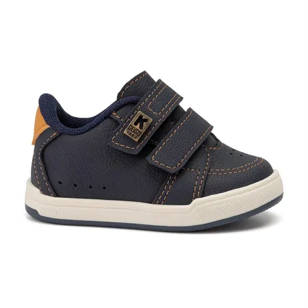Tênis Infantil Klin Azul Marinho Com Velcro Duplo Tênis Infantil Klin Azul Marinho Com Velcro Duplo
