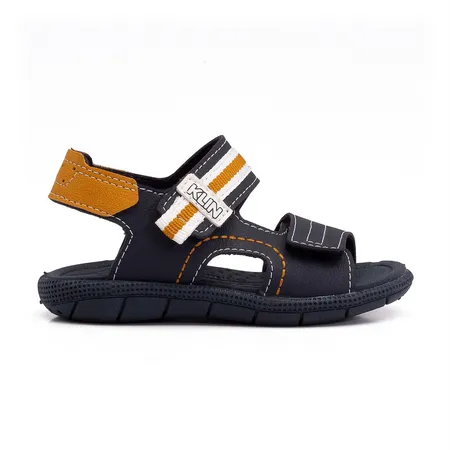 Sandália Infantil Klin Menino Azul Marinho Com Listras Sandália Infantil Klin Menino Azul Marinho Com Listras