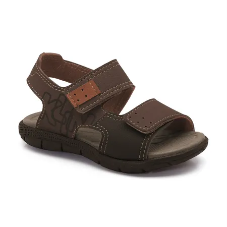 Sandália Infantil Masculina Aventureiro Marrom