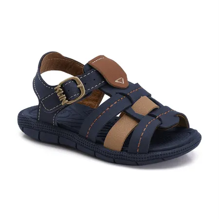Sandália Infantil Masculina Fofura Marinho Klin