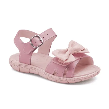 Sandália Infantil Menina Laço Rosa Kidy