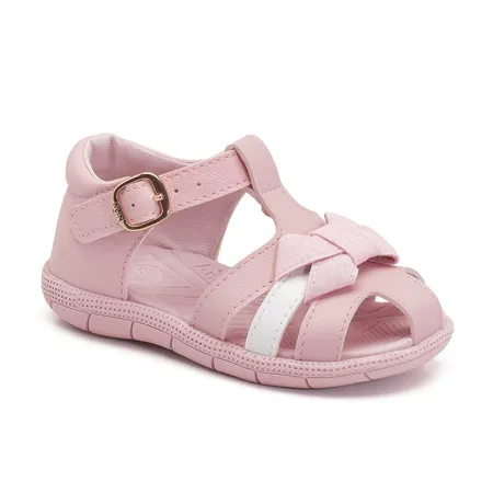 Sandalia Tic Tac Casual - 171 - Rosa/Branco